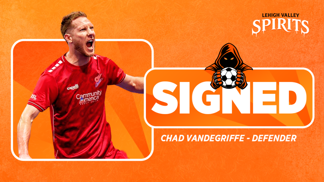 Spirits Sign Veteran Defender Chad Vandegriffe