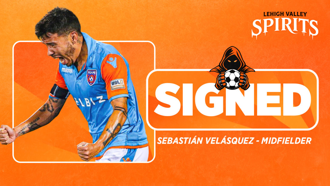 Spirits Add Sebastián Velásquez to Inaugural Roster
